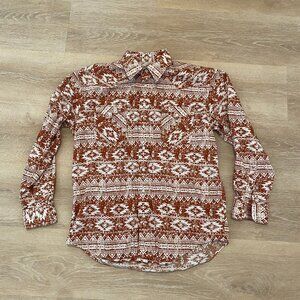 Panhandle Brand Western Button Up Shirt Size L